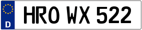 Trailer License Plate